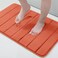 Buganda Memory Foam Bath Mat 24 x 16 Ultra Soft and NonSlip Bathroom Rugs Water Absorbent and Machine Washable Bath Rug for Bathroom Shower and Tub Coral