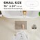TYUU Waffle Bath Mat Boho Bathroom Rugs Non Slip Washable Super Absorbent Quick Dry Bath Mat Farmhouse Bathroom Decor 24x16 Khaki and White
