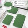 OLANLY Small Bathroom Rugs 24x16 Extra Soft Absorbent Chenille Bath Rugs Rubber Backing Quick Dry Machine Washable Bath Mats for Bathroom Floor Tub and Shower Home Decor Accessories Olive Green