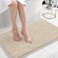 OLANLY Small Bathroom Rugs 24x16 Extra Soft Absorbent Chenille Bath Rugs Rubber Backing Quick Dry Machine Washable Bath Mats for Bathroom Floor Tub and Shower Home Decor Accessories Sand