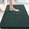 OLANLY Bathroom Rugs 36x24 Extra Soft Absorbent Chenille Bath Rugs Rubber Backing Quick Dry Machine Washable Bath Mats for Bathroom Floor Tub and Shower Home Decor Accessories Blackish Green