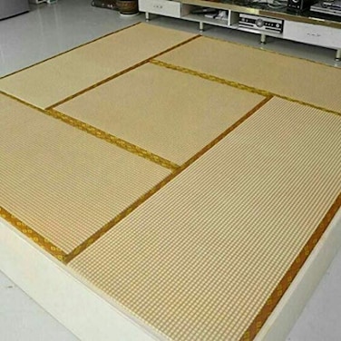 HUAWELL Japanese Traditional Interior Igusa Unit Tatami 1 Inch Thickness Light Yellow 44cm88cm