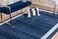 Unique Loom Del Mar Collection Area Rug Maria 5 3 x 8 Rectangle Navy Blue Ivory