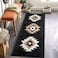 DEXDE Boho Bathroom Rugs Runner 20x47 Black Aztec Western Bath Mat Non Slip Long Luxury Large Bath Rugs Soft Absorbent Carpet for Shower Kitchen Entryway Modern