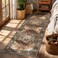 Yamaziot Washable Runner Rug 2x6 NonSlip Boho Vintage Hallway Rug Runner with Rubber Backing Stain Resistant Distressed Carpet Runner for Bedroom Kitchen Laundry Entrance