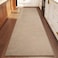 YDKGL 2x6 ft Kitchen Runner Rug Mat Non Slip Boho Woven Hallway Runner Washable Soft Long Entryway Laundry Hall Floor Runners Rugs Carpet for Indoor Backdoor Bedroom Kitchen Living Room Brown