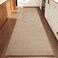 YDKGL 2x6 ft Kitchen Runner Rug Mat Non Slip Boho Woven Hallway Runner Washable Soft Long Entryway Laundry Hall Floor Runners Rugs Carpet for Indoor Backdoor Bedroom Kitchen Living Room Brown