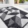 OLANLY Door Mat Indoor Entrance Washable 32x20 OdorFree LowProfile Front Back Geometric Doormat Absorbent Resist Dirt Entry Carpet Easy to Clean Sturdy Inside Floor Mats for Entryway Black