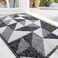 OLANLY Door Mat Indoor Entrance Washable 32x20 OdorFree LowProfile Front Back Geometric Doormat Absorbent Resist Dirt Entry Carpet Easy to Clean Sturdy Inside Floor Mats for Entryway Black