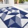 OLANLY Door Mat Indoor Entrance Washable 32x20 OdorFree LowProfile Front Back Geometric Doormat Absorbent Resist Dirt Entry Carpet Easy to Clean Sturdy Inside Floor Mats for Entryway Navy