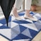 OLANLY Door Mat Indoor Entrance Washable 32x20 OdorFree LowProfile Front Back Geometric Doormat Absorbent Resist Dirt Entry Carpet Easy to Clean Sturdy Inside Floor Mats for Entryway Navy