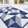 OLANLY Door Mat Indoor Entrance Washable 32x20 OdorFree LowProfile Front Back Geometric Doormat Absorbent Resist Dirt Entry Carpet Easy to Clean Sturdy Inside Floor Mats for Entryway Navy