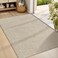 LEKEEPGO Ultra Thin Indoor Door Mat 24x36 LowProfile Door Mat Indoor Entrance Non Slip Rubber Backing Inside Doormat Washable Welcome Front Entryway Dirt Trapper Entry Mat Khaki