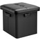 DocSafe Storage Ottoman with LockFireproof Folding Ottoman Foot Rest Stool Storage Chest with Storage Safe for Important DocumentsWaterproof 13 Inches Short Ottoman Foot Stool with HandlesBlack