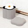 B FSOBEIIALEO Storage Ottoman Cube Flowers Shaped Ottomans with Storage Foot Stool Footrest for Lving Room Boucle Ottoman Seat for Dorm RoomFaux Teddy Fur Grey 126x126x126