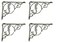 Midwest Craft House 4 Mermaid Shelf Brackets Nautical Cast Iron Braces Corbels