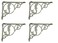 Midwest Craft House 4 Mermaid Shelf Brackets Nautical Cast Iron Braces Corbels