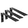 Walwe Countertop Support Bracket 3 Pack 12 inch Heavy Duty Granite Countertop Bracket 16 x 6 x 2 12 Shelf L Bracket Mantel Corbels for QuartzGraniteWoodConcret Laminate Countertops