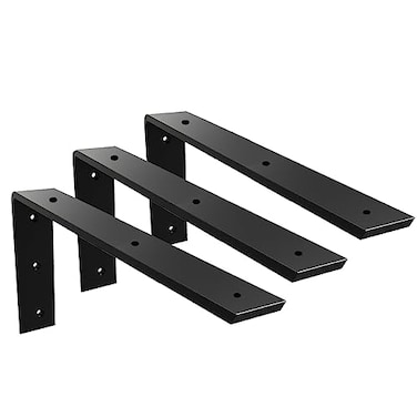 Walwe Countertop Support Bracket 3 Pack 12 inch Heavy Duty Granite Countertop Bracket 16 x 6 x 2 12 Shelf L Bracket Mantel Corbels for QuartzGraniteWoodConcret Laminate Countertops