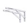 CLT CLETING CLT 16 White Folding Shelf Brackets Max Load 440 lb Heavy Duty DIY Wall Mounted Shelf Bracket Space Saving for Table Work Bench Pack of 2