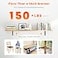 WINKER Corner Brace 12Pcs Shelf Bracket Heavy Duty Black Steel L Corner Brace Decorative Joint Angle Bracket for Shelf 5 InchX3 Inch Shelves Wall Hanging Bracket with Screws5 InchX3 Inch12PCS
