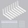 WINKER Corner Brace 8Pcs Shelf Bracket Heavy Duty White Steel L WINKER Corner Brace Decorative Joint Angle Bracket for Shelf 5 InchX3 Inch Shelves Wall Hanging Bracket with Screws16PCS
