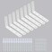 WINKER Corner Brace 8Pcs Shelf Bracket Heavy Duty White Steel L WINKER Corner Brace Decorative Joint Angle Bracket for Shelf 5 InchX3 Inch Shelves Wall Hanging Bracket with Screws16PCS