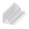 Acrux7 55 x 43 Inch Heavy Duty Black Metal Shelf Brackets 12 Pack With Screws LShaped Support Angle Brackets for Floating Shelves