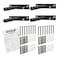 EVALD Heavy Duty Floating Shelf Bracket 4Inch Floating Mantel Mount Blind Shelf Supports and Anchors Floating Shelf Hardware for Home and Office Decor Fireplace Mantel Brackets 4 Pack