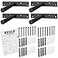 EVALD Heavy Duty Floating Shelf Bracket 6Inch Floating Mantel Mount Blind Shelf Supports and Anchors Floating Shelf Hardware for Home and Office Decor Fireplace Mantel Brackets 4 Pack