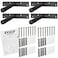 EVALD Heavy Duty Floating Shelf Bracket 6Inch Floating Mantel Mount Blind Shelf Supports and Anchors Floating Shelf Hardware for Home and Office Decor Fireplace Mantel Brackets 4 Pack