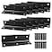 Aufuga L BracketHeavy Duty Corner BraceStainless Steel Corner BracketBlack Large Angle Brackets Metal Braces for Wood 10 4x1x1