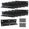 Aufuga L BracketHeavy Duty Corner BraceStainless Steel Corner BracketBlack Large Angle Brackets Metal Braces for Wood 10 4x1x1