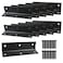 Aufuga L BracketHeavy Duty Corner BraceStainless Steel Corner BracketBlack Large Angle Brackets Metal Braces for Wood 10 4x1x1