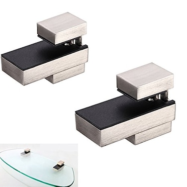 LUANT WoodGlass Shelf Bracket for 02 to 08 WoodGlass Brushed Nickel