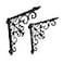 NACH Decorative Shelf Brackets 2 Pack of 106 x 2 x 106 inch Black Cast Iron Wall Shelf Brackets Decorative Bookshelf Brackets Victorian Style Shelf Bracket