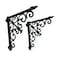 NACH Decorative Shelf Brackets 2 Pack of 106 x 2 x 106 inch Black Cast Iron Wall Shelf Brackets Decorative Bookshelf Brackets Victorian Style Shelf Bracket