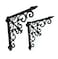NACH Decorative Shelf Brackets 2 Pack of 106 x 2 x 106 inch Black Cast Iron Wall Shelf Brackets Decorative Bookshelf Brackets Victorian Style Shelf Bracket