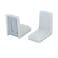 DonLeeving Luckycivia 40 Pack Metal Plastic L Shaped Angle Bracket L Shape Cover Right Angle Corner BraceWhite 28mmx28mmx19mm