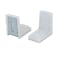 DonLeeving Luckycivia 40 Pack Metal Plastic L Shaped Angle Bracket L Shape Cover Right Angle Corner BraceWhite 28mmx28mmx19mm