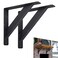 YZZHAJ Heavy Duty Shelf Bracket10 inch Countertop Support BracketsFloating Shelf Brackets Steel Mantel Brackets Wall Mount Shelving Bracket for Granite Wood Concrete