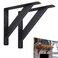 YZZHAJ Heavy Duty Shelf Bracket10 inch Countertop Support BracketsFloating Shelf Brackets Steel Mantel Brackets Wall Mount Shelving Bracket for Granite Wood Concrete