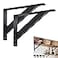 YZZHAJ Countertop Support Brackets12x9 inch Heavy Duty Shelf BracketsShelf Support Angle Brackets for Shelves Wall Mount Shelving Bracket for Granite Wood Concrete
