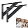 YZZHAJ Countertop Support Brackets12x9 inch Heavy Duty Shelf BracketsShelf Support Angle Brackets for Shelves Wall Mount Shelving Bracket for Granite Wood Concrete