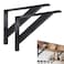YZZHAJ Countertop Support Brackets12x9 inch Heavy Duty Shelf BracketsShelf Support Angle Brackets for Shelves Wall Mount Shelving Bracket for Granite Wood Concrete