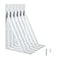 HOME MASTER HARDWARE Heavy Duty Shelf Brackets 12 x 8 inches Metal Shelves Supports Load Capacity 600 lb 90 Degree Wall Mounted Angle L Floating Shelf Bracket with ScrewsWhite 6 Pack