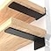 LEOPO 6 Inch Heavy Duty Floating Shelf Bracket 4 Pack Rustic Industrial Hidden Metal Shelf Bracket for Kitchen Bathroom 15 Thick
