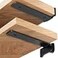 YMDparts Shelf Brackets Heavy Duty Industrial L Shelf Bracket 02 Inch Thick Premium Solid Steel Shelf Supports Black Rustic Wall Brackets for Shelves 12 Inch Floating Shelves Hardware 6 Pack