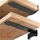 YMDparts Heavy Duty Shelf Brackets Industrial L Shelf Bracket 02 Inch Thick Premium Solid Steel Shelf Supports Black Rustic Wall Brackets for Shelves 8 Inch Floating Shelves Hardware 6 Pack