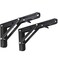 Jolitac Black Paint Folding Shelf Brackets 10 Heavy Duty Metal Collapsible Shelf Bracket for Bench Table Shelf Hinge Wall Mounted Space Saving DIY Bracket Max Load 260 lb 10 Inch 2PCS